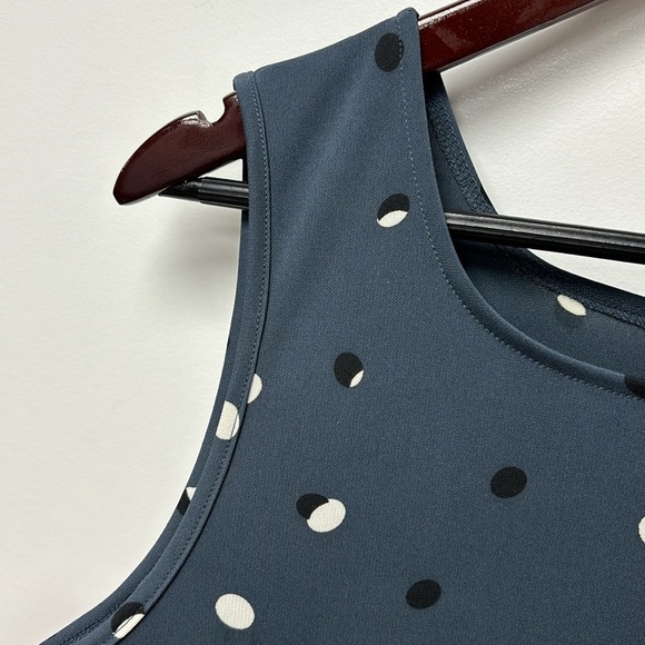 Liz Claiborne Womens Polka Dot Set sleeveless shirt size L - Picture 3 of 14